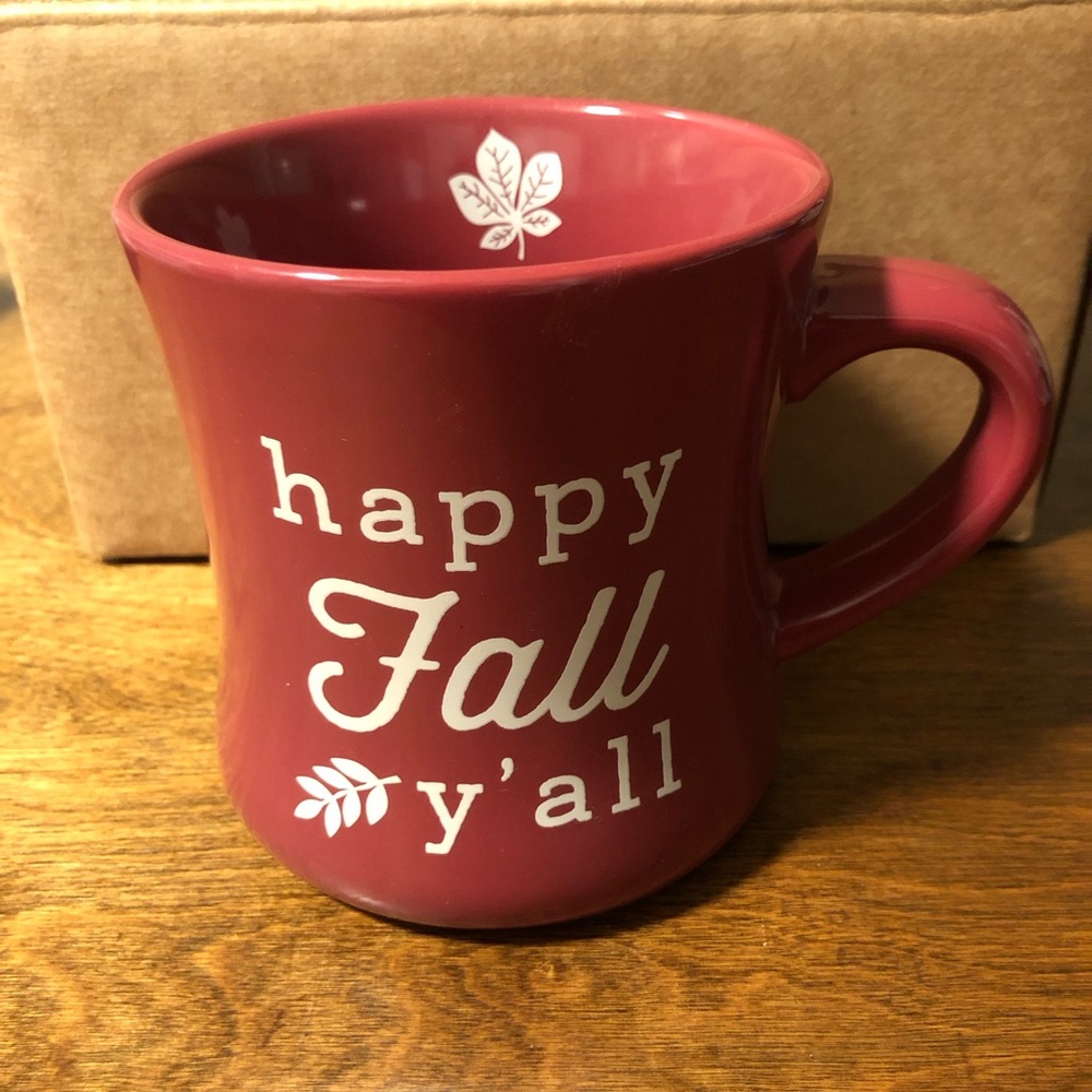 Happy Fall Y'all  Art Deco Mug 16 oz. Microwave and Dishwasher Safe